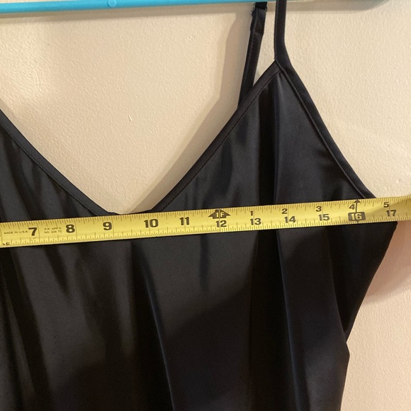 Banana Republic black slip dress. Size S, measurements in photo, like new. - Picture 4 of 4